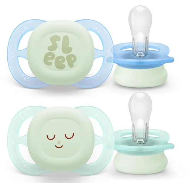 Philips Avent Ultrastart Day&Night SCF075/18 0-2 m dudlík Boy 2 ks