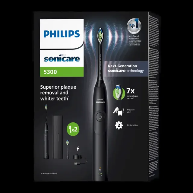 Philips Elektrický zubní kartáček Sonicare 5300 HX7101/03 Černý