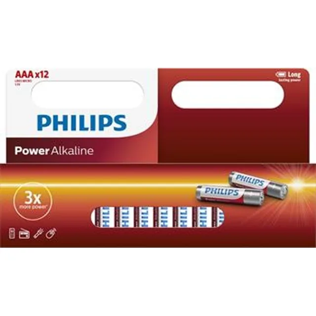 PHILIPS LR03P12W/10 mikrotužkové baterie 12 kusů