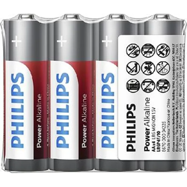 PHILIPS LR03P4F/10 mikrotužkové baterie 4 kusy