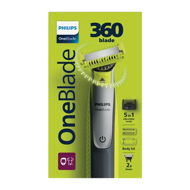 Philips Pánský holicí strojek na tvář a tělo OneBlade 360 QP2834/23