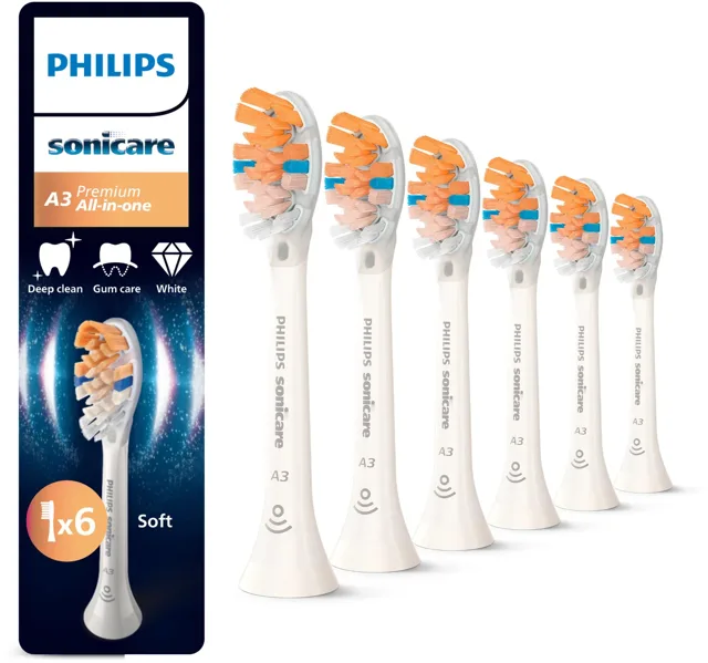 Philips Sonicare Premium All-in-One HX9096/87 náhradní hlavice 6 ks