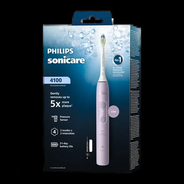 Philips Sonický elektrický zubní kartáček 4100 HX4043/49 Fialový