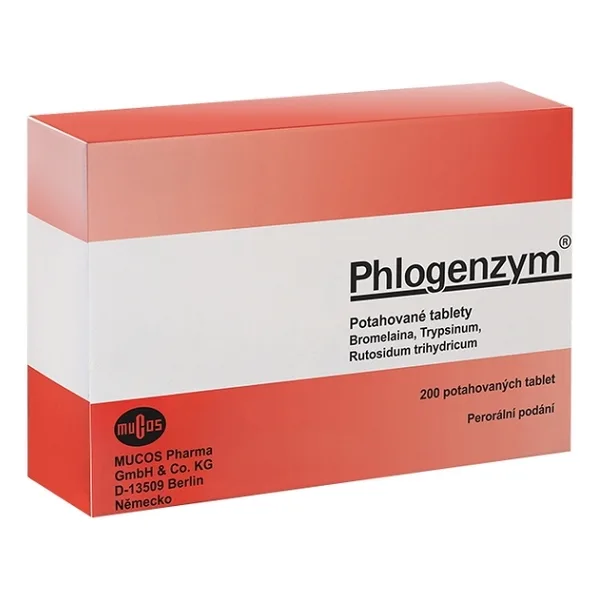 PHLOGENZYM 90 mg/48 mg/100 mg 200 enterosolventních tablet