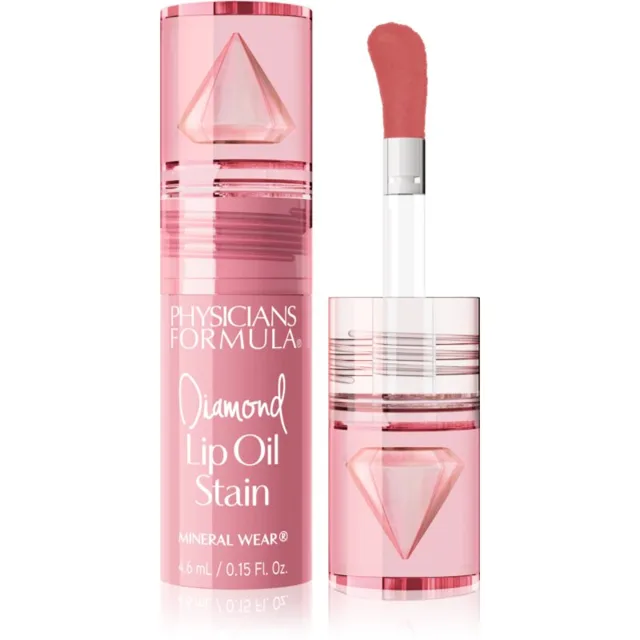 Physicians Formula Mineral Wear® Diamond Lip Oil Stain tónovací olej na rty odstín Radiant Rose 4.6 ml