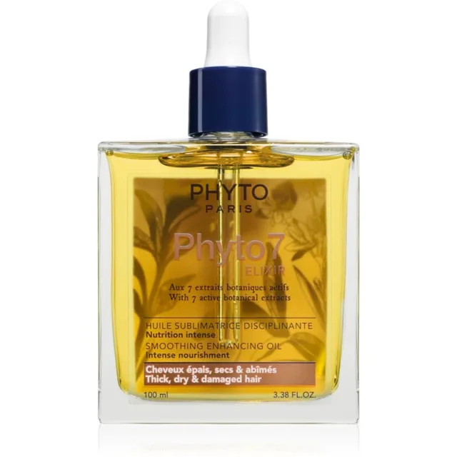 Phyto 7 Elixir Smoothing Enhancing Oil olej pro suché, namáhané vlasy 100 ml