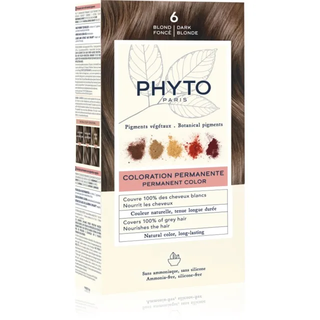 Phyto Color barva na vlasy bez amoniaku odstín 6 Dark Blonde 1 ks