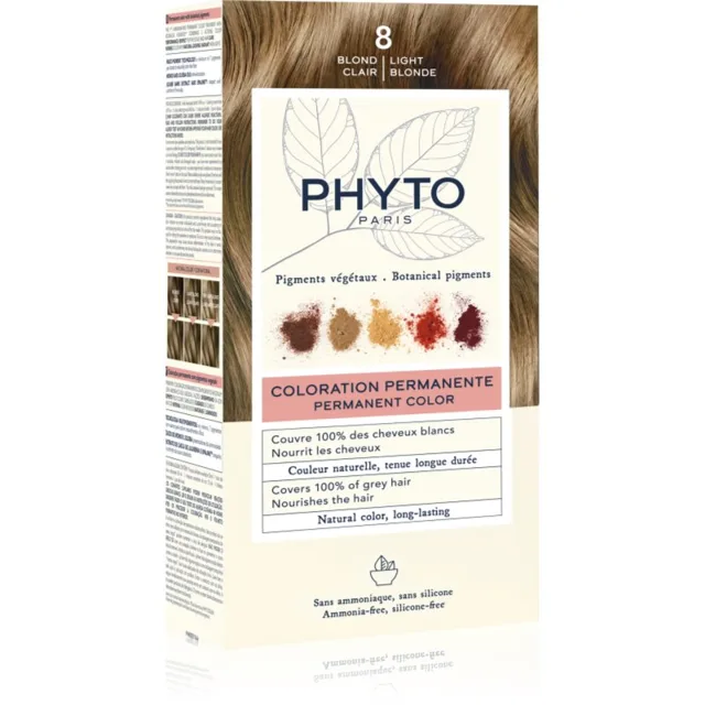 Phyto Color barva na vlasy bez amoniaku odstín 8 Light Blonde 1 ks