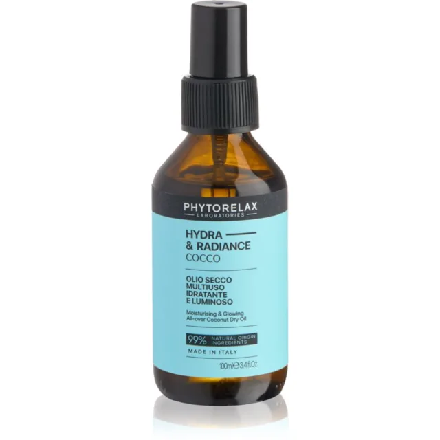 Phytorelax Laboratories Coconut multifunkční suchý olej na obličej, tělo a vlasy 100 ml