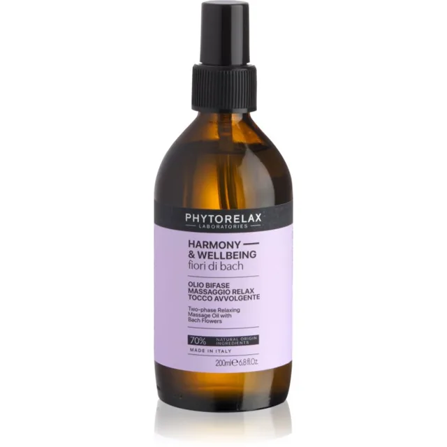 Phytorelax Laboratories Fiori di Bach relaxační masážní olej 200 ml