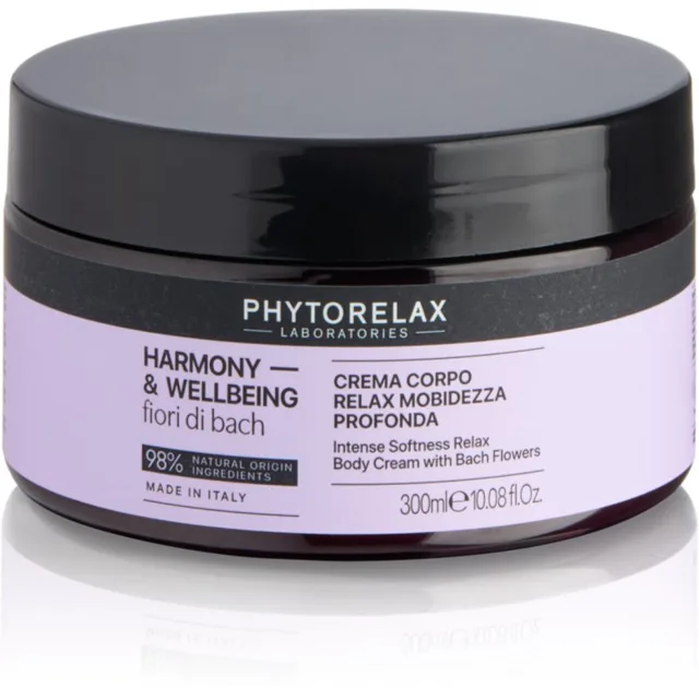 Phytorelax Laboratories Fiori di Bach výživný tělový krém pro relaxaci 300 ml