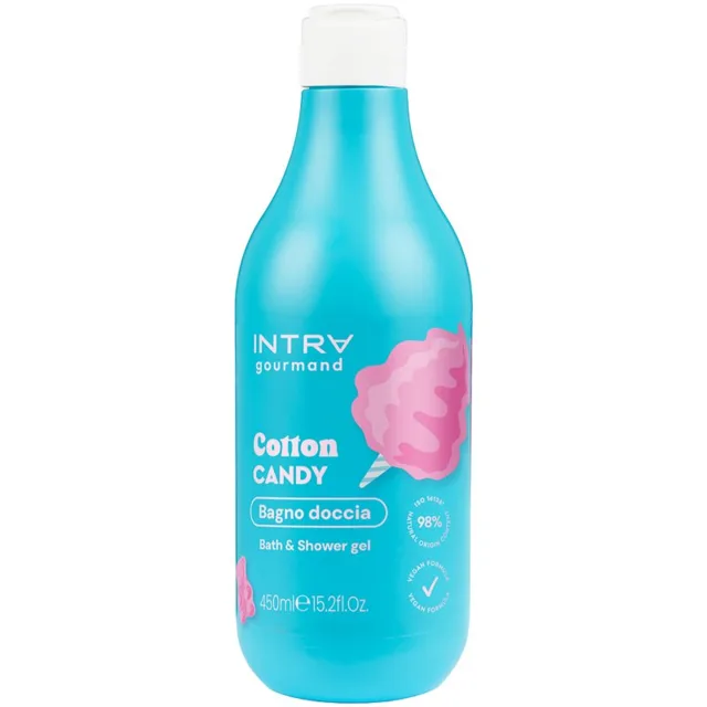 Phytorelax Laboratories Intra Gourmand Cotton Candy sprchový a koupelový gel 450 ml