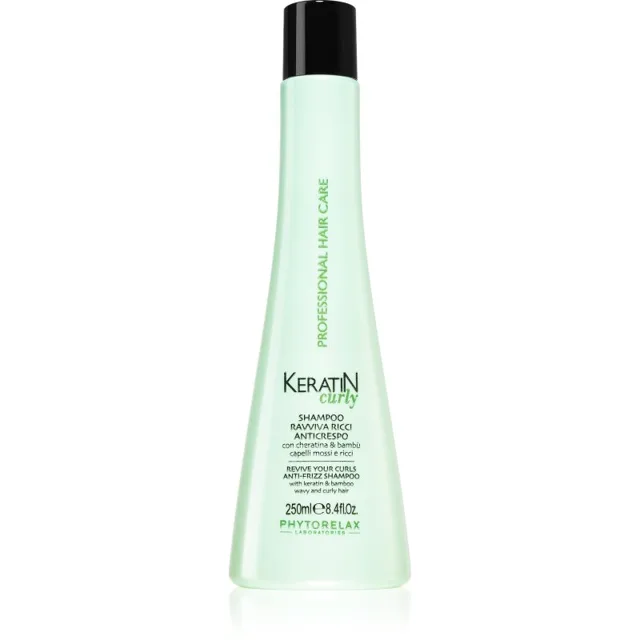 Phytorelax Laboratories Keratin Curly šampon pro kudrnaté a vlnité vlasy proti krepatění 250 ml