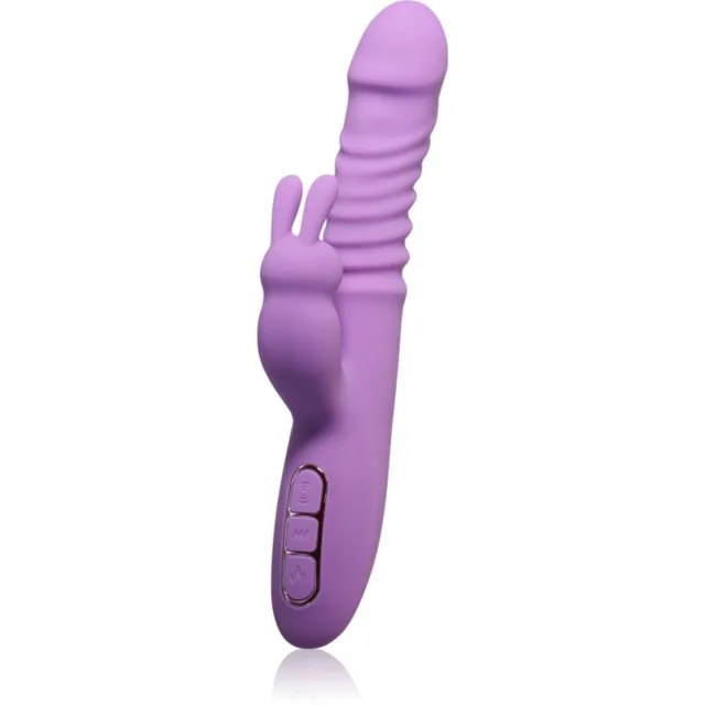 Pipedream Fantasy For Her Thrusting Silicone Rabbit vibrátor se stimulátorem klitorisu 23,5 cm