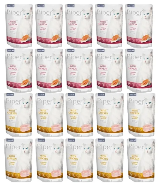 PIPER Animals Cat Adult Mix příchutě kapsička 20x100 g mokré krmivo pro kočky