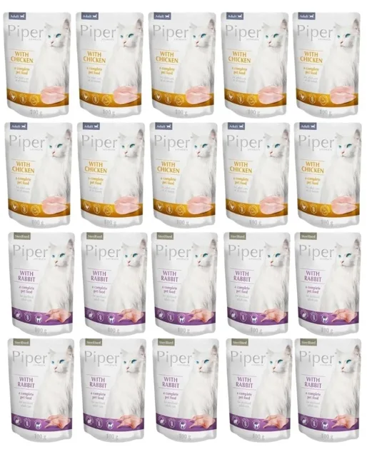 PIPER Animals Cat Sterilised Mix příchutě kapsička 20x100 g pro kočky po sterilizaci