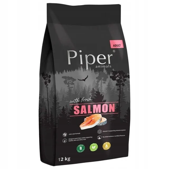 PIPER Suché krmivo pro psy s lososem 12 kg