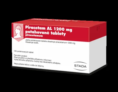 PIRACETAM AL POR 1200MG TBL FLM 120