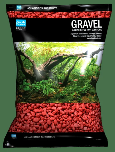 Písek Aqua Excellent svítivě růžová 3-6mm 3kg