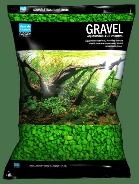 Písek Aqua Excellent svítivě zelená 3-6mm 3kg