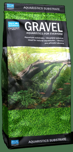 Písek Aqua Excellent zelený 1,6-2,2mm 1kg