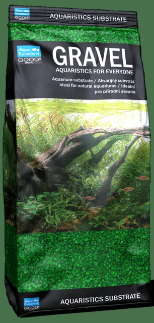 Písek Aqua Excellent zelený 1,6-2,2mm 1kg