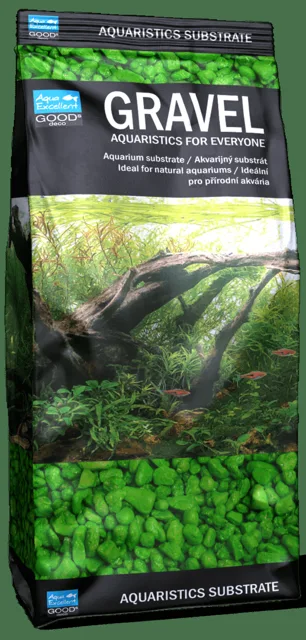 Písek Aqua Excellent zelený 3-6mm 1kg