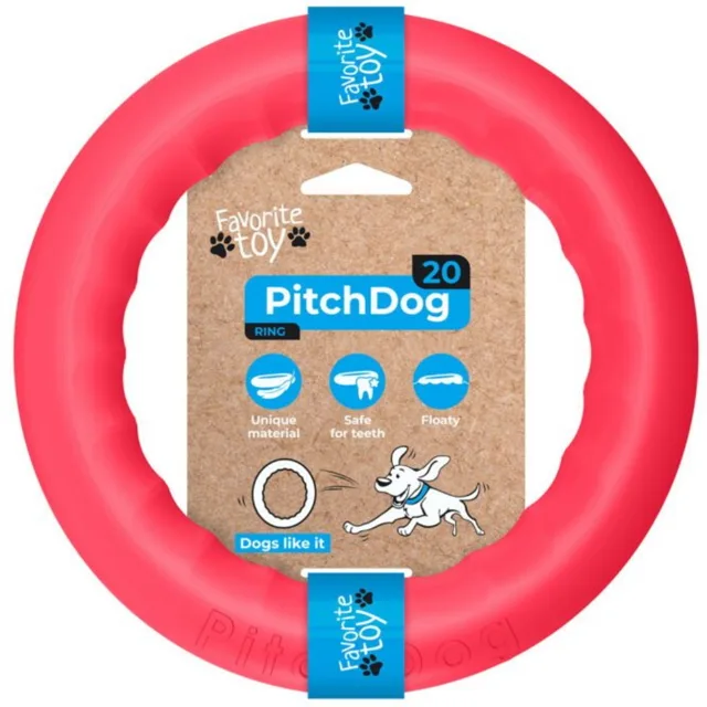 PITCHDOG Ring pěnový kruh pro psy červený, Velikost: 20