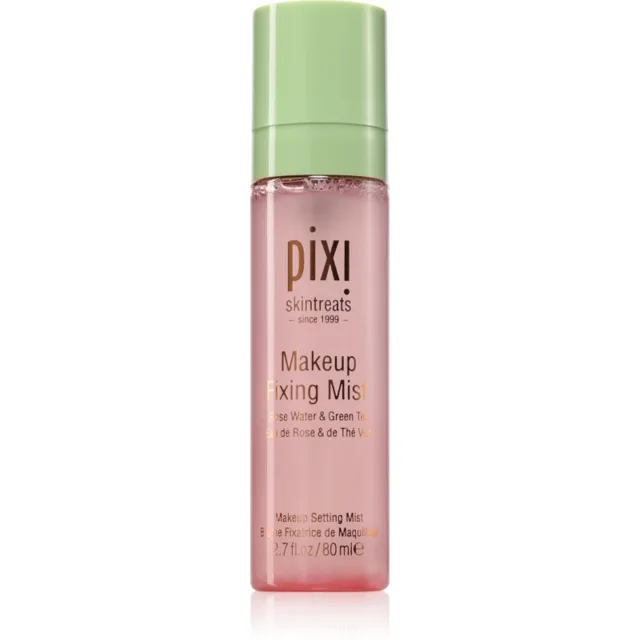 Pixi Makeup Fixing Mist fixační sprej na make-up s růžovou vodou 80 ml