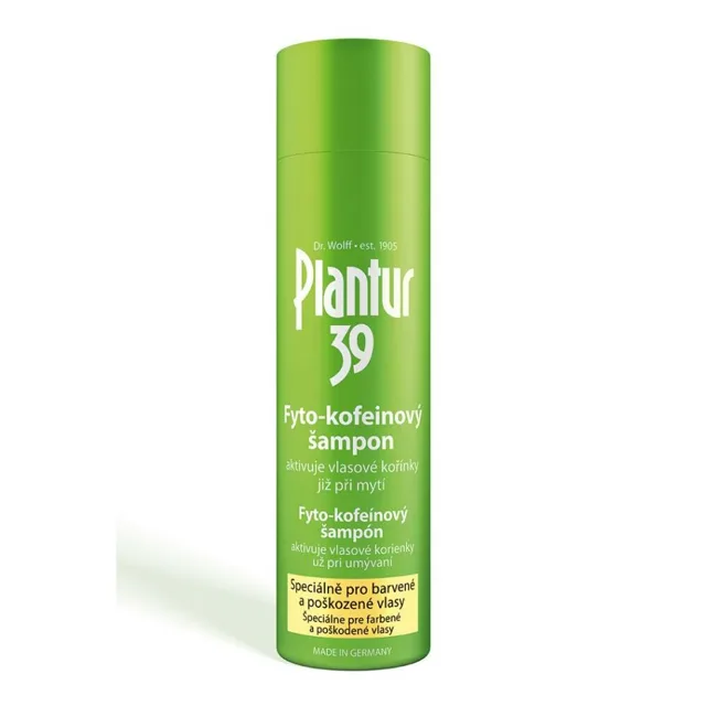 PLANTUR 39 Fyto-kofeinový šampon pro barvené a poškozené vlasy 250 ml