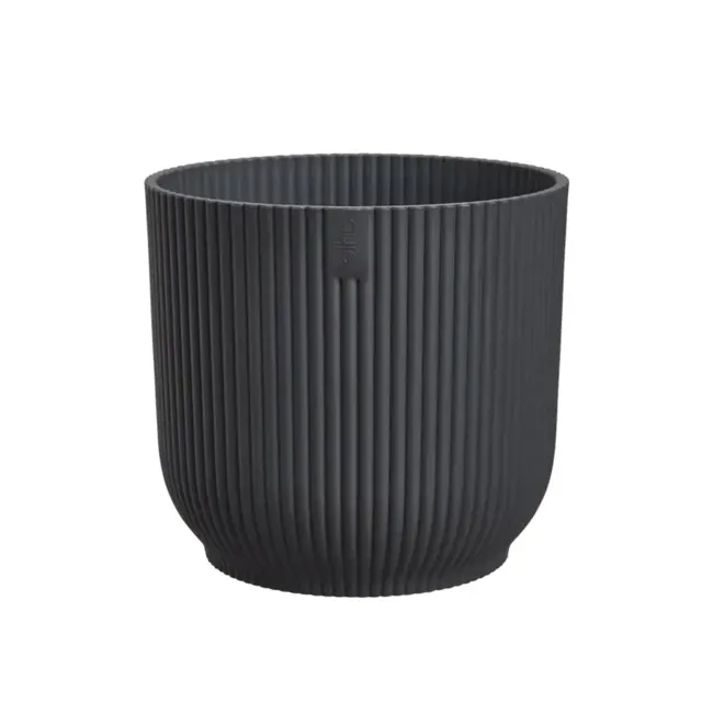 Plastový květináč Premium Stripes antracitový 35 cm