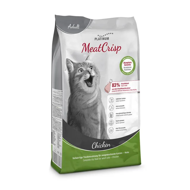 Platinum MeatCrisp Adult Chicken - Kuře pro dospělé kočky 3 kg