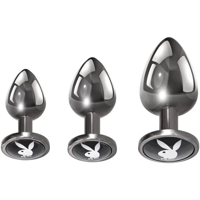 Playboy Toys Pleasure 3 Ways sada análních kolíků 3 ks
