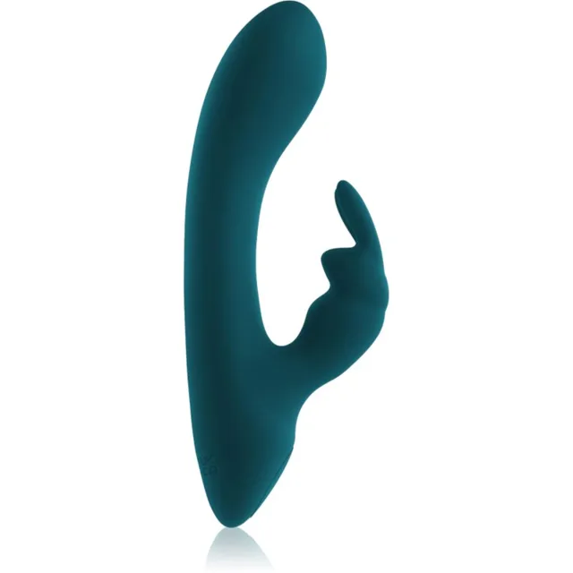Playboy Toys Pleasure Lil Rabbit Green vibrátor se stimulátorem klitorisu 14.5 cm
