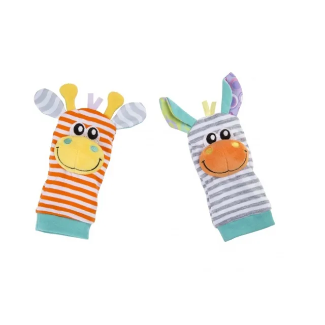 PLAYGRO Chrastící ponožky a náramky pastelové 4 kusy