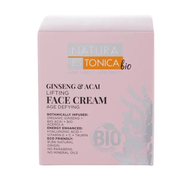 Pleťový krém s ženšenem a acai - 50 ml - Natura Estonica
