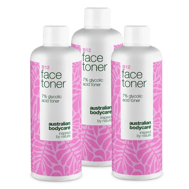 Pleťový toner s B12 a 7% Glycolic Acid pro hladkou pokožku — Exfoliační toner s B12 a 7% Glycolic Acid. Rozjasňuje pleť a zanechává ji svěží a hladkou.
