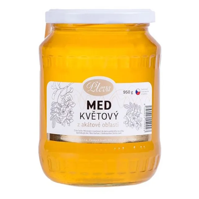 PLEVA Med květový z akátové oblasti 950 g