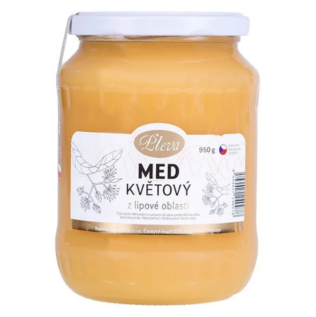 PLEVA Med květový z lipové oblasti 950 g