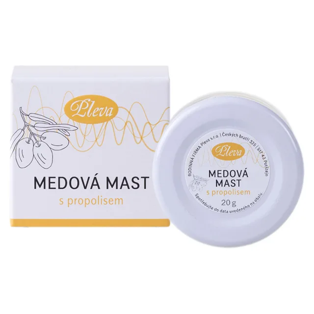 PLEVA Medová mast s propolisem 20 g