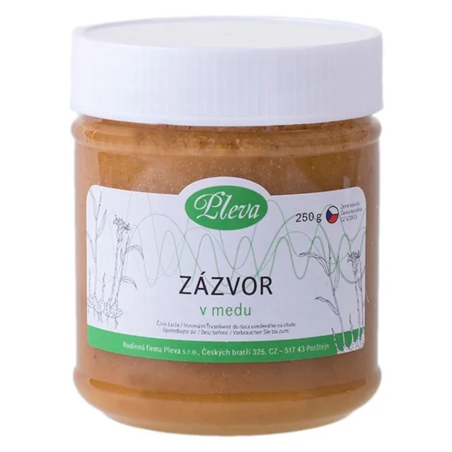 PLEVA Zázvor lékařský v medu 250 g