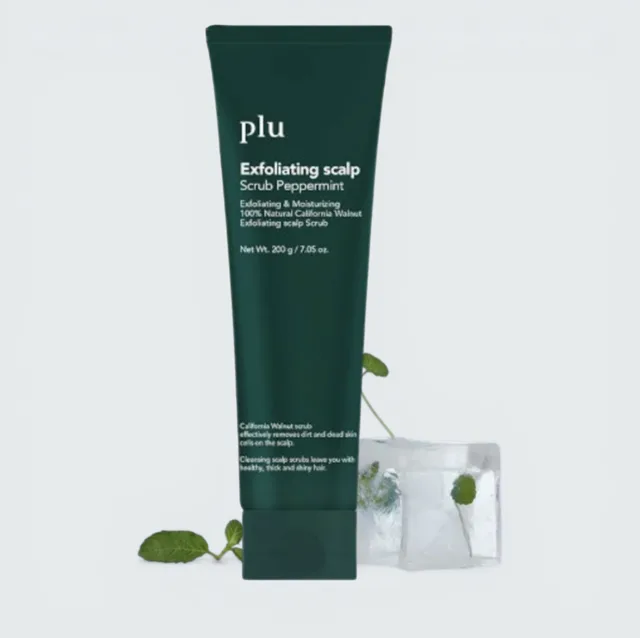 PLU - Exfoliating Scalp Scrub Peppermint - Exfoliační peeling na pokožku hlavy s mátou peprnou - 210 g
