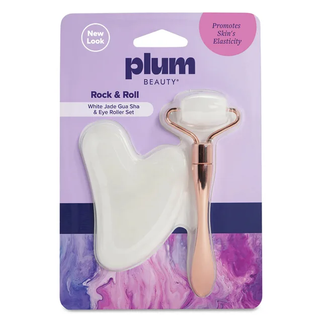 PlumBeauty Masážní váleček a Gua sha Rock & Roll Set