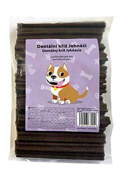 Pochoutka Dentální Kříž Jehněčí 12,5cm 50ks