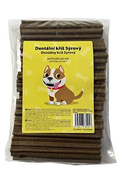 Pochoutka Dentální Kříž Sýrový 12,5cm  50ks