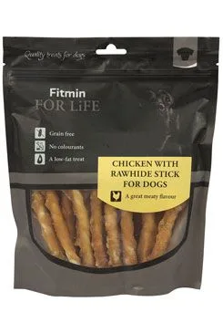 Pochoutka FFL dog treat chicken with rawhide stic 400g