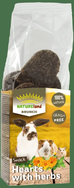 Pochoutka Nature Land Brunch srdíčka s bylinkami 105g