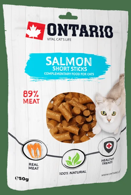 Pochoutka Ontario lososové krátké tyčinky 50g
