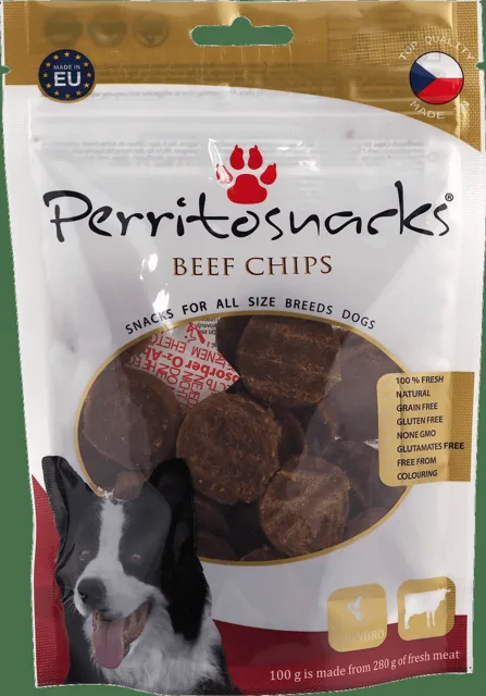 Pochoutka Perrito sušené hovězí kousky pro psy 100 g