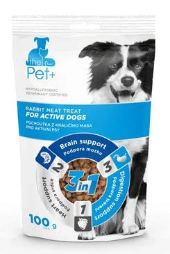 Pochoutka Pet  3v1 Pes Dogs Active Králičí 100g